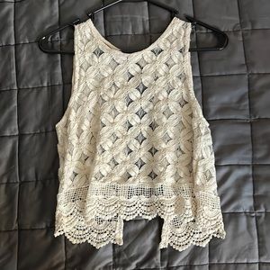 Open Back Lace Top